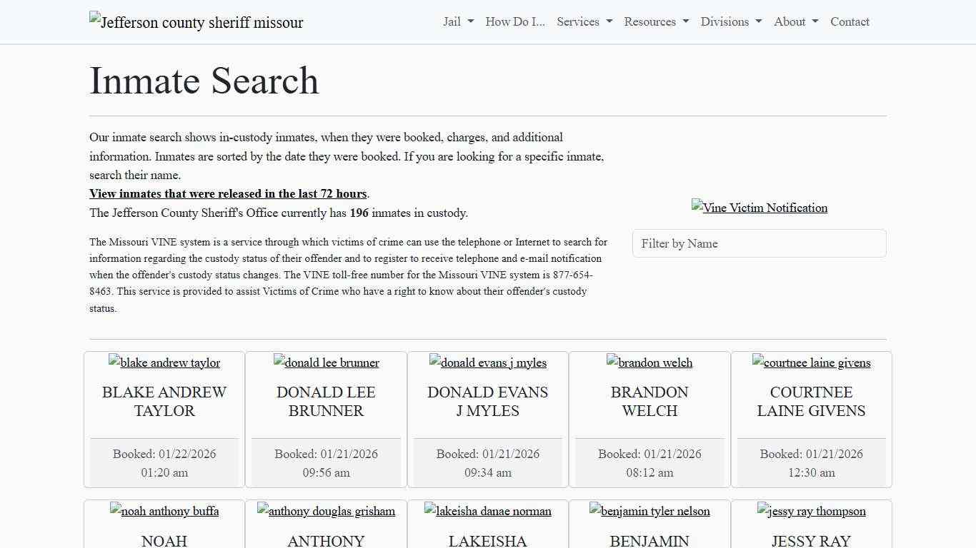 Inmate Search | Jefferson County Sheriff's Office